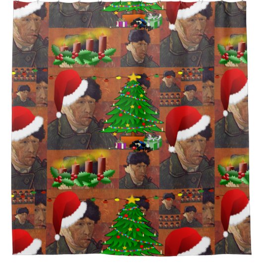 van gogh Weihnachten Duschvorhang (Vorderseite)