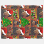 van gogh Weihnachtsdecke Fleecedecke (Vorderseite (Horizontal))
