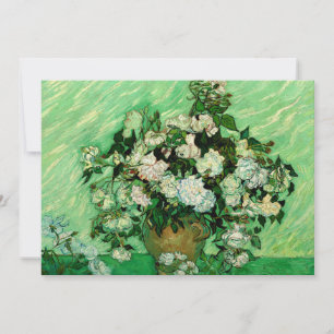 Van Gogh - Weiße Rosen Karte