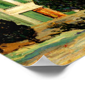 Van Gogh - Weißes Haus durch Nacht Poster (Ecke)