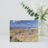 Van Gogh Weizenfeld - Goldene Ernte Kunst Postkarte (Stehend Vorderseite)