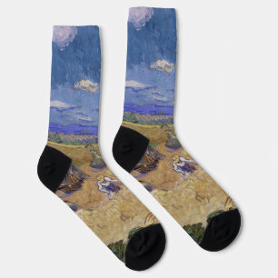 Van Gogh Weizenfeld - Goldene Ernte Kunst Socken