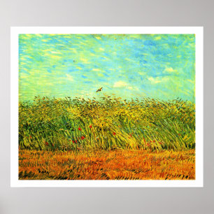 Van Gogh - Weizenfeld mit einer Lerche, Poster