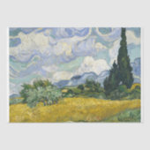 Van Gogh - Weizenfeld mit Entkundung von Zypressen Seidenpapier (Vorderseite)