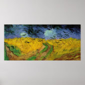 van Gogh - Weizenfeld mit Krähen (1890) Poster (Vorne)