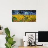 van Gogh - Weizenfeld mit Krähen (1890) Poster (Heimbüro)