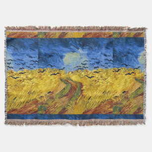 Van Gogh Weizenfeld mit Krähen Post-Impressionist Decke