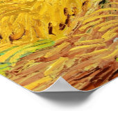 Van Gogh - Weizenfeld mit Krähen, Poster (Ecke)