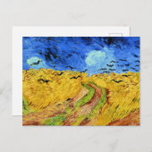 Van Gogh - Weizenfeld mit Krähen, Postkarte (Vorne/Hinten)