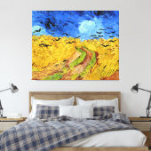 Van Gogh - Weizenfeld mit Kronen, berühmtes Bild Leinwanddruck (Insitu (Schlafzimmer))