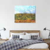 Van Gogh: Weizenfeld mit Poppies und Lark Leinwanddruck (Insitu (Schlafzimmer))