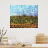 Van Gogh: Weizenfeld mit Poppies und Lark Poster (Küche)