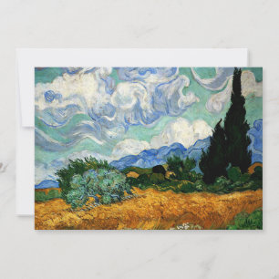 Van Gogh - Weizenfeld mit Zypresse, Karte