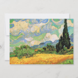 Van Gogh Weizenfeld mit Zypressen auf der Haute Ga