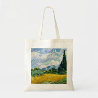 Van Gogh Weizenfeld mit Zypressen. Impressionismus