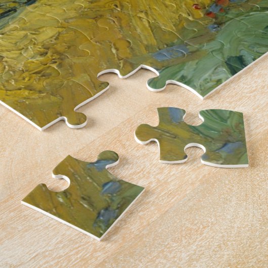 Van Gogh - Weizenfeld mit Zypressen Puzzle (Seite)
