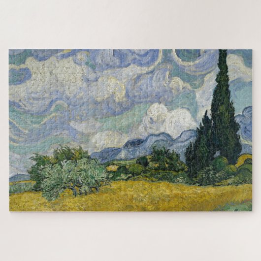 Van Gogh - Weizenfeld mit Zypressen Puzzle (Horizontal)