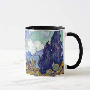 Van Gogh - Weizenfeld mit Zypressen Tasse