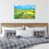 Van-Gogh-Weizenfelder bei Auvers unter Clouded Sky Leinwanddruck (Insitu (Schlafzimmer))