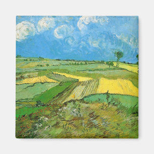 Van-Gogh-Weizenfelder bei Auvers unter Clouded Sky Magnet