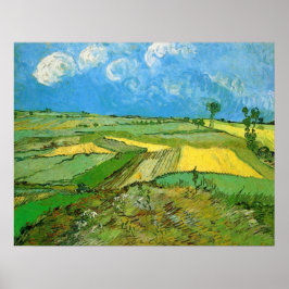 Van-Gogh-Weizenfelder bei Auvers unter Clouded Sky Poster