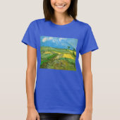 Van-Gogh-Weizenfelder bei Auvers unter Clouded Sky T-Shirt (Vorderseite)