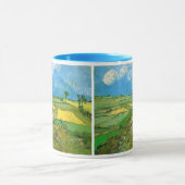 Van-Gogh-Weizenfelder bei Auvers unter Clouded Sky Tasse (Zentrum)