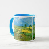 Van-Gogh-Weizenfelder bei Auvers unter Clouded Sky Tasse (Vorderseite Links)