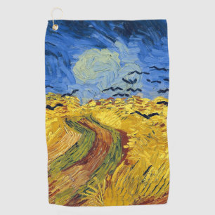 Van Gogh Weizenfelder impressionistische Malerei Golfhandtuch