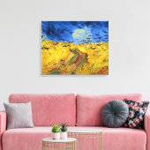 Van Gogh Weizenfelder impressionistische Malerei Leinwanddruck (Insitu (Wohnzimmer))