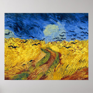 Van Gogh Weizenfelder impressionistische Malerei Poster