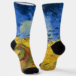Van Gogh Weizenfelder impressionistische Malerei Socken