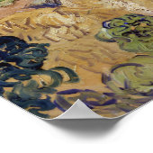 Van Gogh - Weizenfelder mit Sensenmann-Auvers Poster (Ecke)