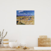 Van Gogh - Weizenfelder mit Sensenmann-Auvers Poster (Küche)