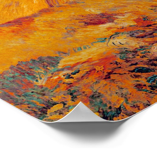 Van Gogh Weizenfelder Poster (Ecke)