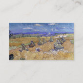 van Gogh Weizenstapel mit Sensenmann Gelb & Blau Visitenkarte (Rückseite)