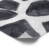 Van Gogh Wheat Field and Giraffe Compilation Poster (Ecke)