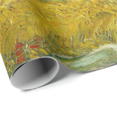 Van Gogh Wheat Field Cypresses Painting Geschenkpapier (Rolleneckpunkt)