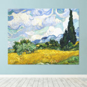 Van Gogh Wheat Field Cypresses Painting Leinwanddruck (Insitu (Holzboden))
