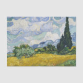 Van Gogh Wheat Field Cypresses Painting Seidenpapier (Vorderseite)