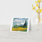 VAN GOGH "WHEAT FIELD" DANKEN GREETKARTE KARTE (Gelbe Blume)