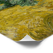 Van Gogh Wheat Field mit Cypressen Berühmte Kunst Poster (Ecke)