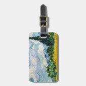 Van Gogh Wheat Field mit Zypressen. Impressionismu Gepäckanhänger (Vorderseite vertikal)