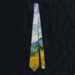 Van Gogh Wheat Field mit Zypressen. Impressionismu Krawatte<br><div class="desc">Van Gogh "Weizenfeld mit Zypressen" Halsband.</div>