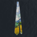 Van Gogh Wheat Field mit Zypressen. Impressionismu Krawatte<br><div class="desc">Van Gogh "Weizenfeld mit Zypressen" Halsband.</div>