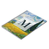 Van Gogh Wheat Field mit Zypressen. Impressionismu Notizblock (Linke Seite)