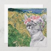 Van Gogh Wheat Field und Extravagante Katze (Vorne/Hinten)