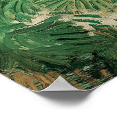 Van Gogh Wheat Field und Extravagante Katze Poster (Ecke)