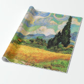 Van Gogh Wheat Field w Cypressen bei Haute Galline Geschenkpapier (Ungerollt)