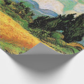 Van Gogh Wheat Field w Cypressen bei Haute Galline Geschenkpapier (Ecke)